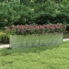 Garden Raised Bed Silver Galvanized steel Large Garden Raised Bed