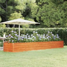 Garden Raised Bed Rusty Corten steel 157.5 x 31.5 x 17.7 in large