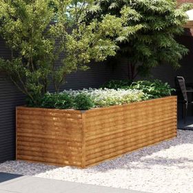 Garden Raised Bed Rustic Corten steel Large Strong