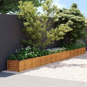 Garden Raised Bed Rusty before aging Corten Steel