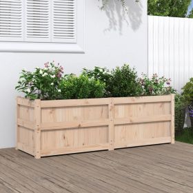 Garden Planter Natural wood Solid pine wood Large