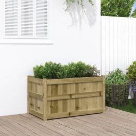 Garden Planter Natural wood Treated pine wood Medium
